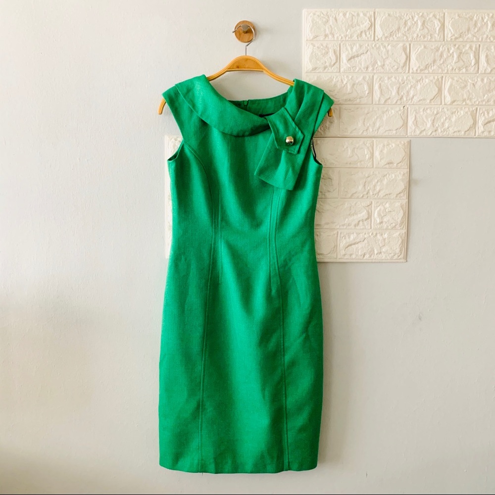 David Meister green sheath dress, 2